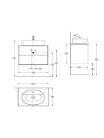 Тумба под раковину без столешницы KERAMA MARAZZI Plaza Modern 80 подвесная, матовая белая