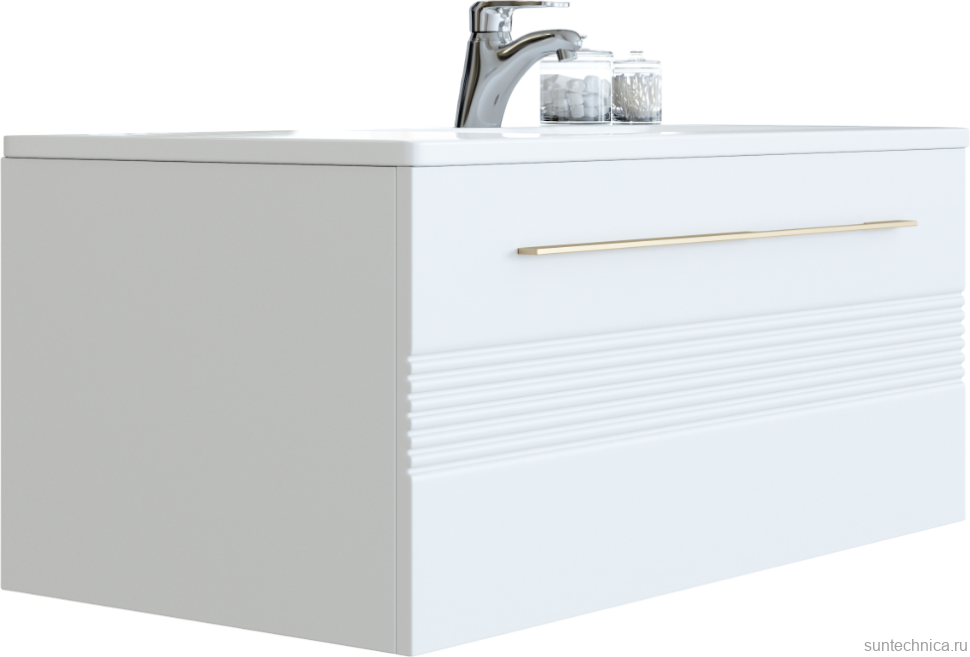 Тумба под раковину Sanvit Соната 1-90 R белая