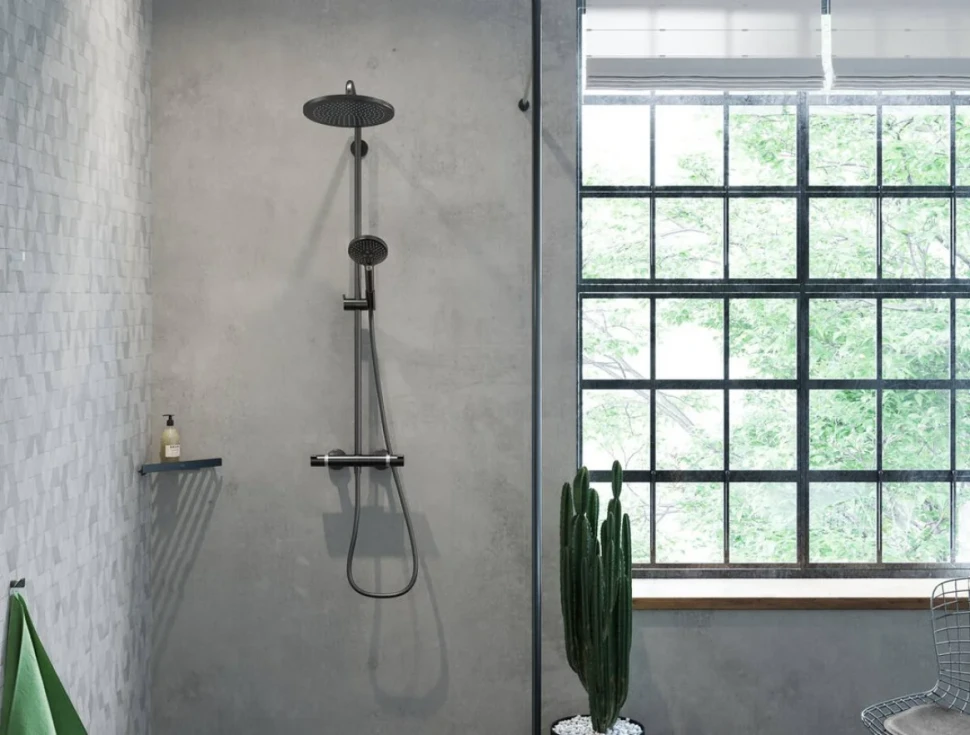 Крючок Hansgrohe AddStoris 41742340 шлифованный черный хром