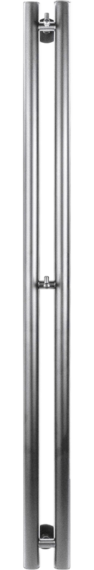 Полотенцесушитель водяной Secado Бергамо 2К 1500/70 150x10 см, графит, I-образный