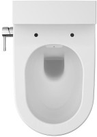 Унитаз подвесной VitrA Nest 5176B003-6233 безободковый, с микролифтом, с функцией биде и встроенным смесителем