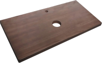 Тумба под раковину со столешницей Jorno Wood 100 белая, столешница темная
