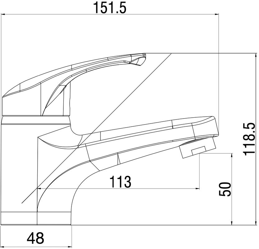 Мебель для ванной комнаты Orange Samara 50 белый глянец, со смесителем, зеркало Samara 50