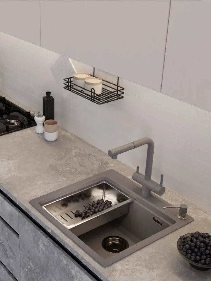 Мойка кухонная Emar Quartz EMQ-1520.Q Алмаз