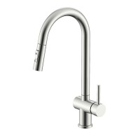 Смеситель для кухни с выдвижным изливом Splenka S204.49.05, сатин