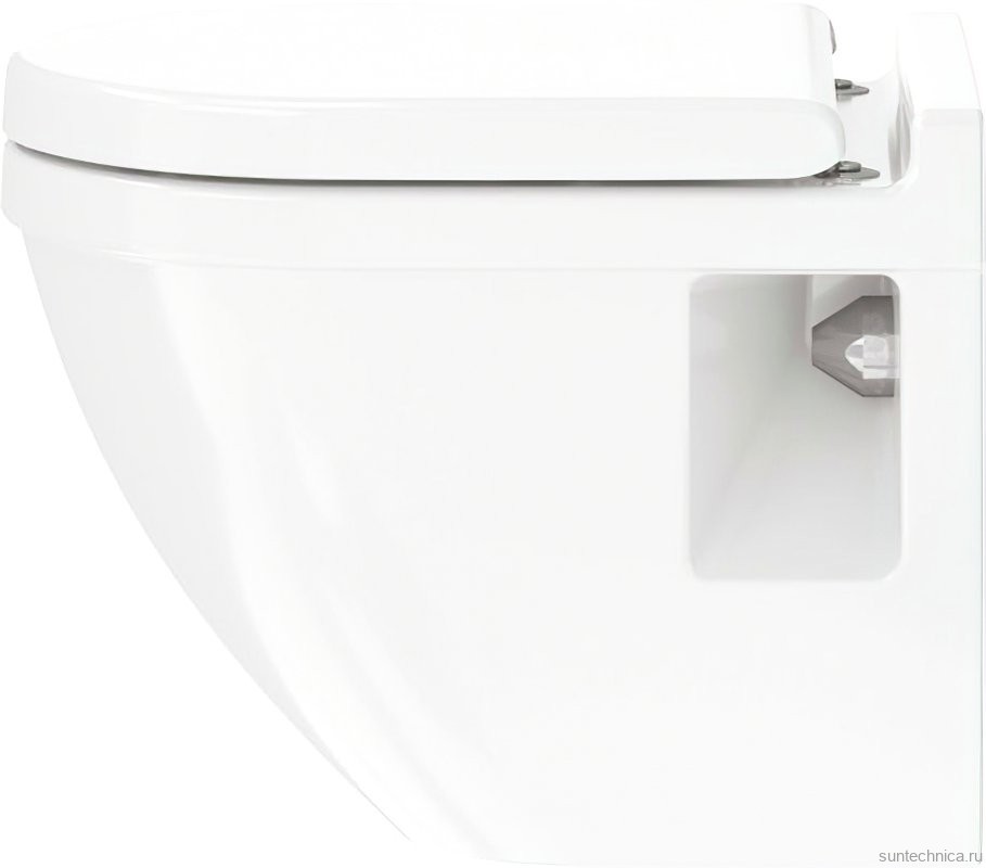 Унитаз подвесной Duravit Starck 3 2202090000 петли хром