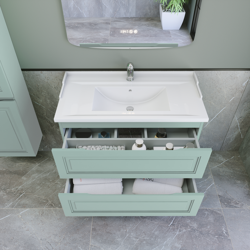 Тумба с раковиной Caprigo Wales 90 селесте