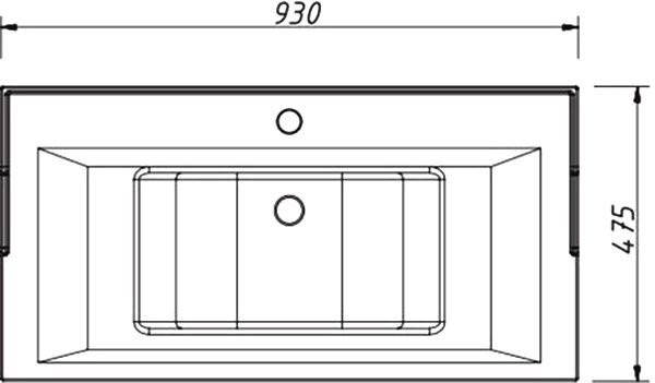 Тумба с раковиной Caprigo Wales 90 селесте