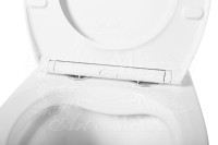 Унитаз подвесной Art&Max Elegant AM9316CHR/SC безободковый, с микролифтом, белый