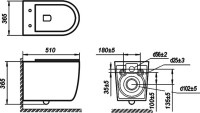 Унитаз подвесной Art&Max Elegant AM9316CHR/SC безободковый, с микролифтом, белый