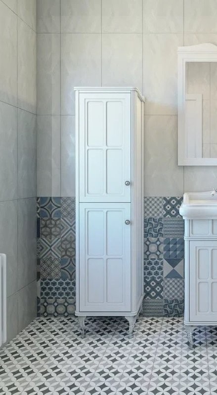 Шкаф пенал для ванной Caprigo Borgo 40 L белый