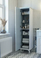 Шкаф пенал для ванной Caprigo Borgo 40 L белый