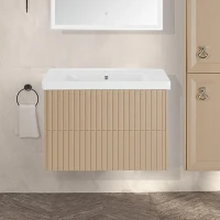 Тумба с раковиной ASB-Woodline Риола 80 капучино Тумба с раковиной ASB-Woodline Риола 80 капучино