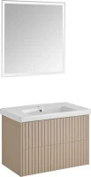 Тумба с раковиной ASB-Woodline Риола 80 капучино Тумба с раковиной ASB-Woodline Риола 80 капучино