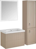 Тумба с раковиной ASB-Woodline Риола 80 капучино Тумба с раковиной ASB-Woodline Риола 80 капучино