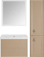 Тумба с раковиной ASB-Woodline Риола 80 капучино Тумба с раковиной ASB-Woodline Риола 80 капучино