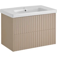 Тумба с раковиной ASB-Woodline Риола 80 капучино Тумба с раковиной ASB-Woodline Риола 80 капучино