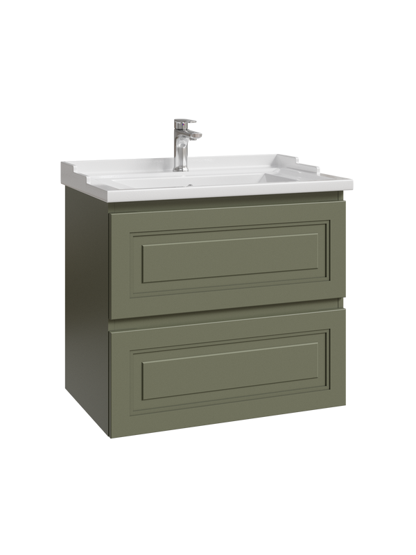 Тумба с раковиной Caprigo Wales Смальти 70 олива