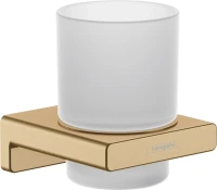 Набор Дозатор Hansgrohe AddStoris 41745140 шлифованная бронза + Стакан 41749140 шлифованная бронза