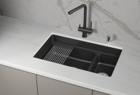 Мойка кухонная Granula Kitchen Space 7304iU шварц Мойка кухонная Granula Kitchen Space 7304iU шварц