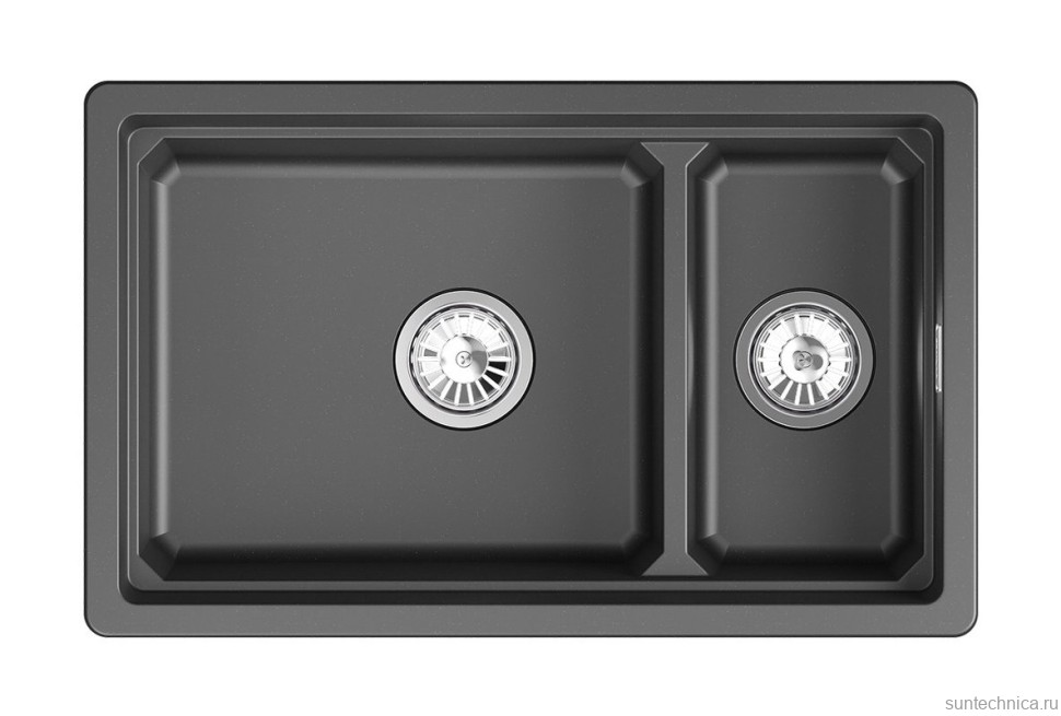 Мойка кухонная Granula Kitchen Space 7304iU шварц