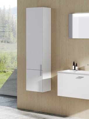 Шкаф-пенал для ванной Ravak Clear II SB 40 L глянцевый белый