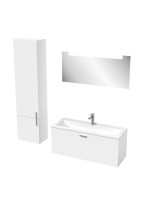 Шкаф-пенал для ванной Ravak Clear II SB 40 L глянцевый белый