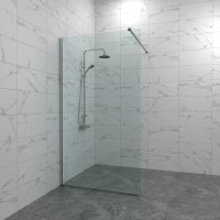 Душевая перегородка Triton Плано 200х80 см, хром глянец