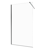 Душевая перегородка Triton Плано 200х80 см, хром глянец