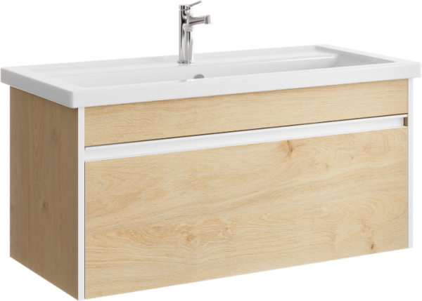 Тумба под раковину Aqwella Urban 100, подвесная, дуб давос