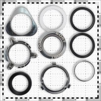 Комплект Мойка Zorg Inox PVD + Смеситель Inox SZR-7039 GRAFIT графит + Измельчитель Bort Titan 7000