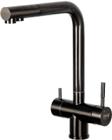 Комплект Мойка Zorg Inox PVD + Смеситель Inox SZR-7039 GRAFIT графит + Измельчитель Bort Titan 7000