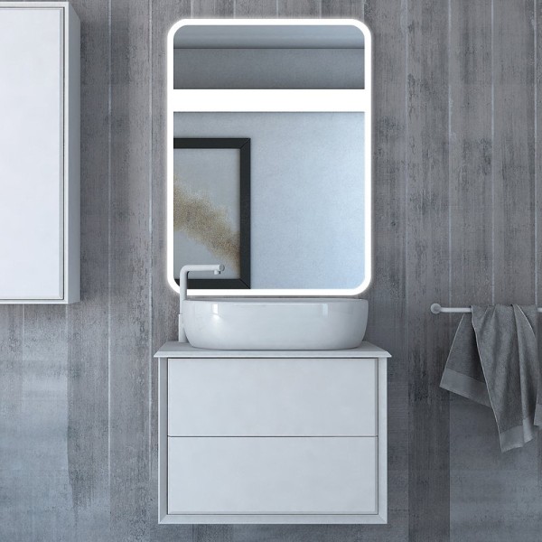 Мебель для ванной комнаты Cezares Bellagio 70 со столешницей bianco opaco