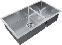 Комплект Мойка Paulmark Gerberg PM227844-BS брашированная нержавеющая сталь + Смеситель MEGA Mega + Измельчитель Bort Titan 4000 Plus