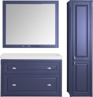 Шкаф пенал для ванной ASB-Woodline Кастелло 40 пейна