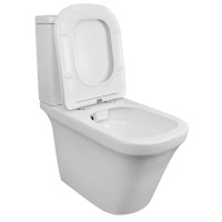 Унитаз напольный Azario Formal 370х315х790 безободковый, в комплекте с бачком и сиденьем микролифт (AZ-1353B)