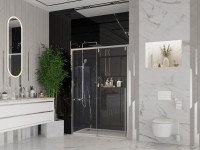 Душевая дверь в нишу Ambassador Intense 110021104IX 150 см, профиль хром