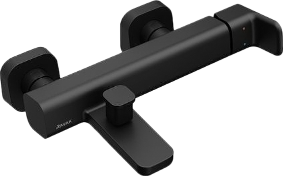 Смеситель для ванны с душем Ravak 10° Free X070152 черный матовый