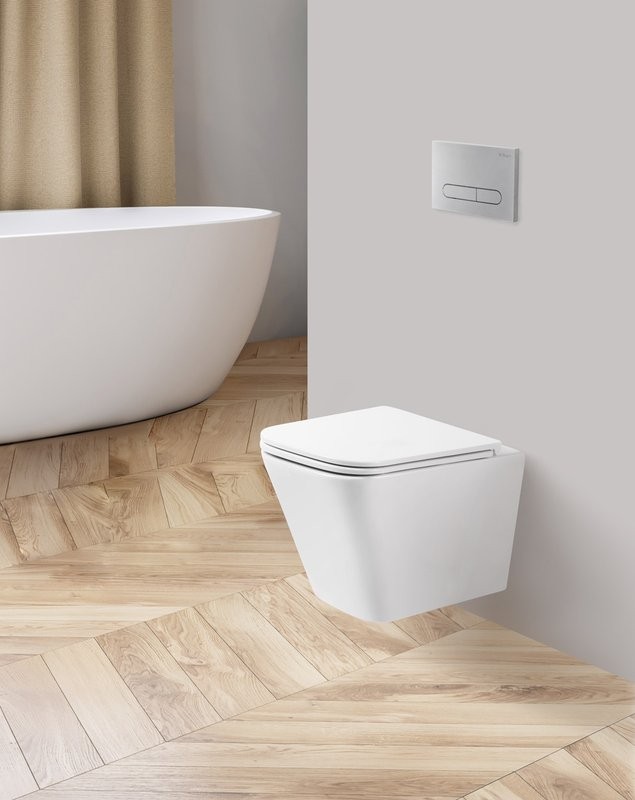Унитаз подвесной BelBagno Ardente-R BB520CHR/SC безободковый, с микролифтом, белый глянцевый