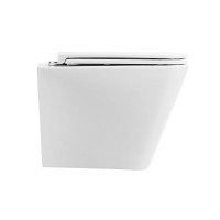 Унитаз подвесной BelBagno Ardente-R BB520CHR/SC безободковый, с микролифтом, белый глянцевый
