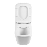 Унитаз подвесной BelBagno Ardente-R BB520CHR/SC безободковый, с микролифтом, белый глянцевый