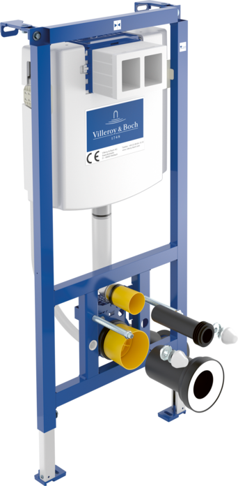 Комплект Унитаз подвесной Villeroy & Boch Architectura + Инсталляция + Кнопка Viconnect 9224 9061 хром