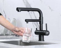 Смеситель для кухни Zorg Sanitary SZR-3216 Grafit графит