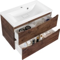 Мебель для ванной комнаты Vincea Mia 80 темный дуб