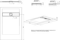 Поддон для душа Allen Brau Infinity 120х80 см, антрацит