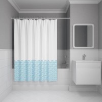 Штора для ванной IDDIS Base BW05P18i11 180х200, голубая