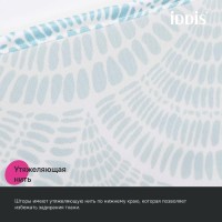 Штора для ванной IDDIS Base BW05P18i11 180х200, голубая