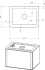 Мебель для ванной STWORKI Ноттвиль 60 белая, без выреза под смеситель, подвесная, российская (гарнитур, мебель)