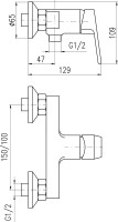 Смеситель для душа Rav Slezak Colorado CO281.5CMAT