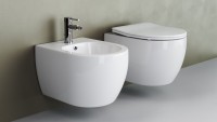 Комплект Унитаз подвесной Ceramicanova Play CN3001 безободковый, с микролифтом + Инсталляция Envision CN1002W + Кнопка Flat, белая